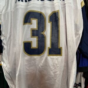 Reebok White and Blue Men's Jersey